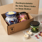 Çini Desenli Seramik Buhurdanlık + 2 Adet Kokulu Mum Hediye Seti | İkinci Koku & Tealight Hediyeli | Ücretsiz Kargo