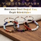 Burcuna Özel Doğal Taş Örgü Bileklik — 12 Burç Seçeneği | Ayarlanabilir | Ücretsiz Kargo