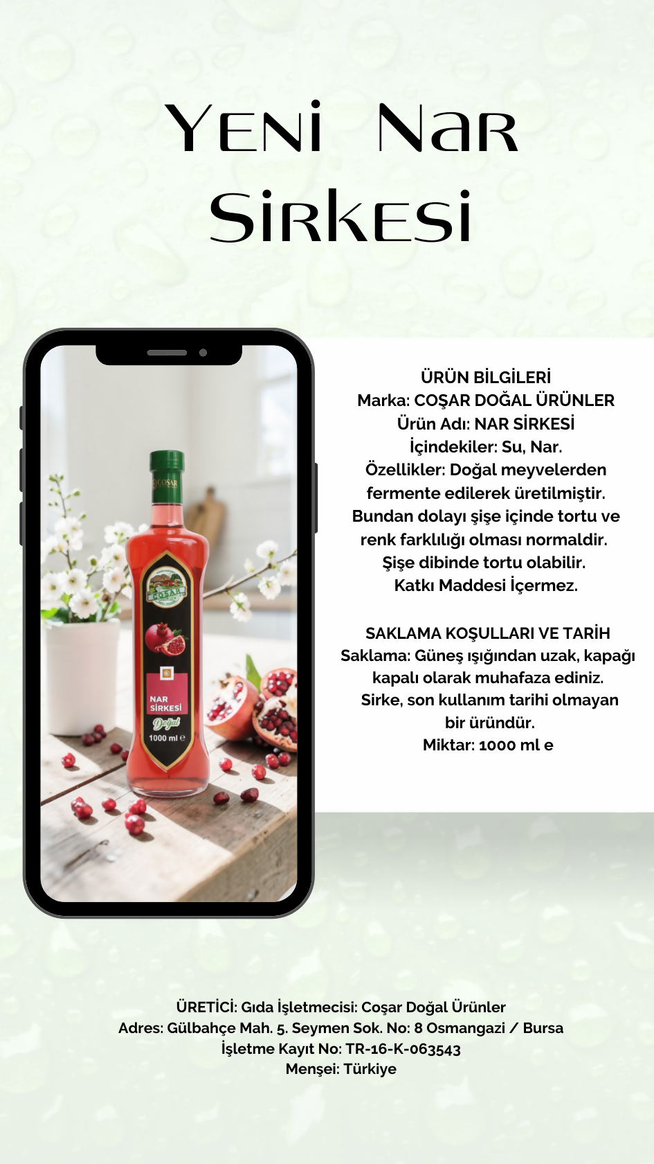 Coşar Nar Sirkesi